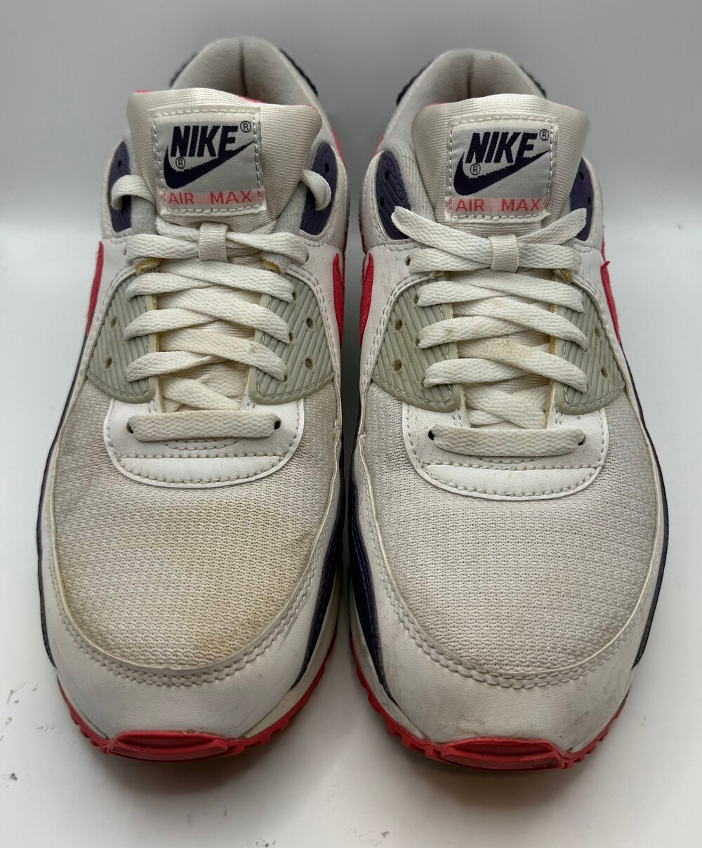 Nike Air Max Sneakers Size 11 White Mesh Leather Shoes
